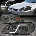 [Led Drl]06-16 Chevy Impala Limited Monte Carlo Headlight Lamps Smoked/Clear Speed Daddy