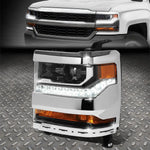 [Led Drl]16-19 Chevy Silverado 1500 Left Driver Side Hid Projector Headlight Speed Daddy