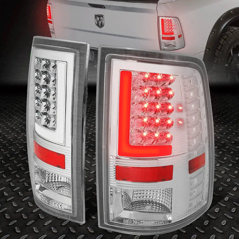 [Led L-Tube Bar]09-17 Ram 1500 2500 3500 Rear Tail Brake Light Lamp Chrome Speed Daddy