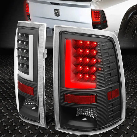 [Led L-Tube Bar]09-17 Ram 1500 2500 3500 Tail Light Rear Brake Lamp Black Speed Daddy