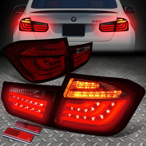 [Led Neon Tube Bar]12-15 Bmw F30 F31 Sedan Tail Light Brake Parking Lamp Red Speed Daddy