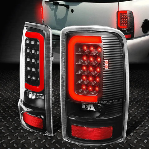 [Led Red C-Shape]00-06 Suburban Tahoe Yukon Xl Tail Light Brake Lamps Black Speed Daddy