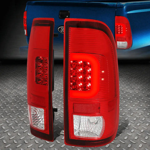 [Led Red C-Shape]08-16 Ford Super Duty Tail Light Rear Brake Parking Lamps Speed Daddy