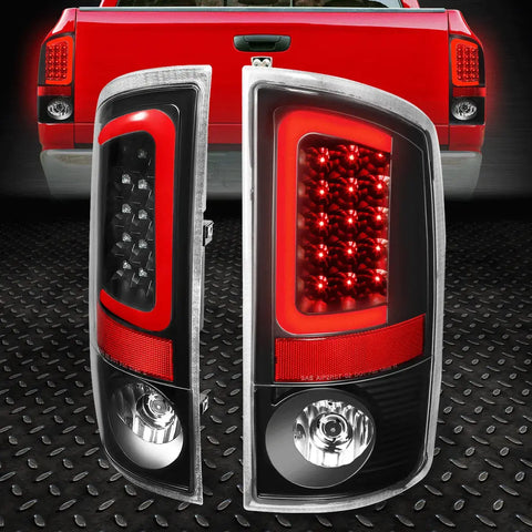 [Led Red C-Tube Bar]07-09 Ram 1500 2500 3500 Tail Light Brake Lamp Black Speed Daddy