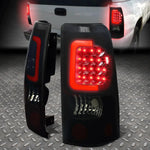 [Led Red C-Tube Bar]99-03 Silverado Sierra Tail Light Rear Brake Lamp Tinted Speed Daddy