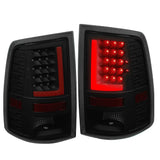 [Led Red L-Streak] 2010-2017 Dodge Ram Black Smoked Tail Light Brake Lamp DNA MOTORING