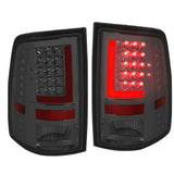 [Led Red L-Streak] 2010-2017 Dodge Ram Chrome Smoked Tail Light Brake Lamp DNA MOTORING