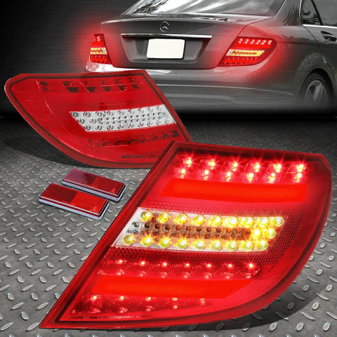 [Led Tube Bar]08-11 Mercedes Benz C-Class W204 Tail Light Brake Lamps Red Speed Daddy