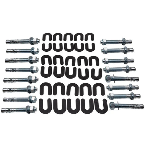 Lift Installation install Kit 16 Wedge Anchor Bolts 30 pack shims w/ Warranty MaxpeedingRods