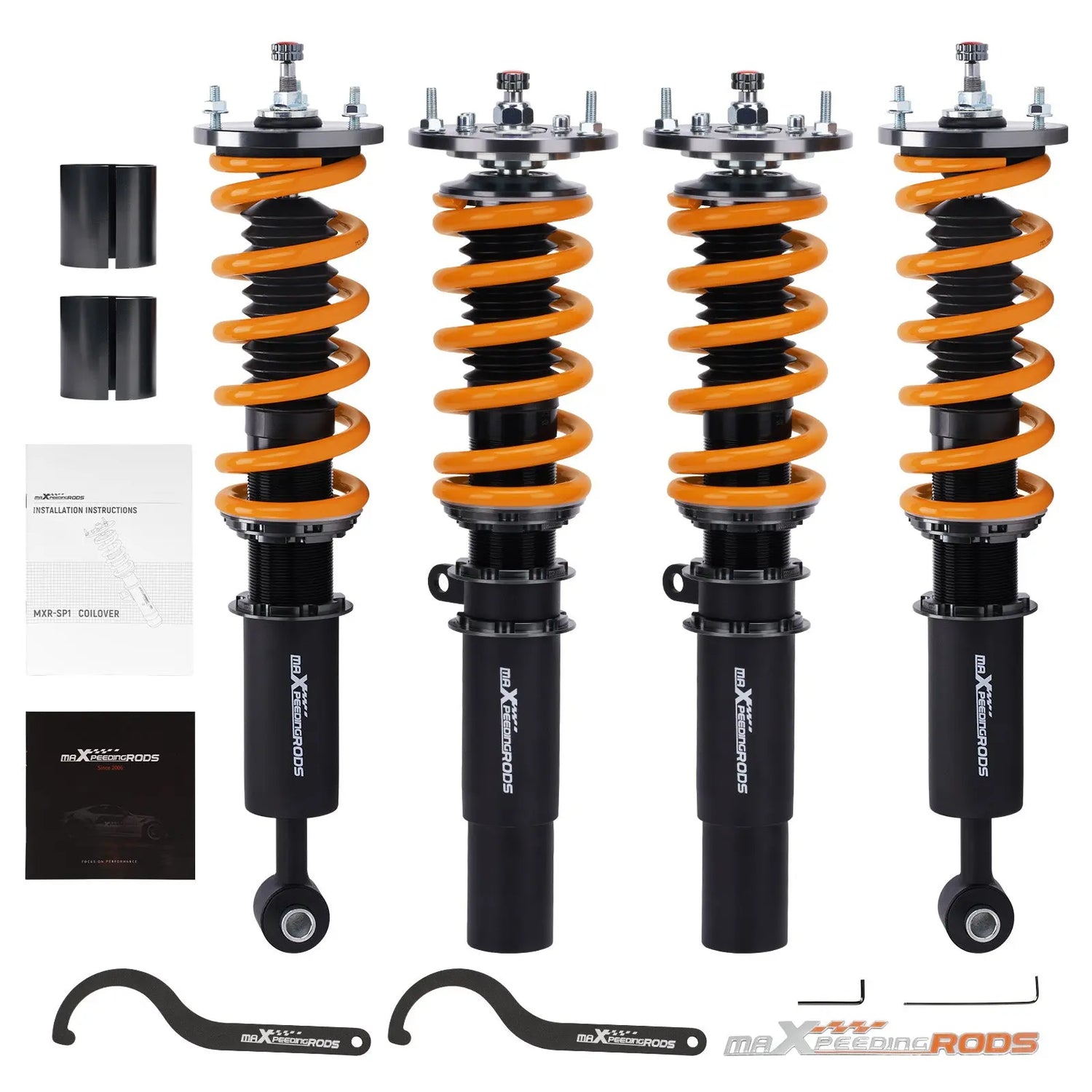 Maxpeedingrods Full Assembly Coilovers suspension kits compatible for BMW  E36 3 Series Adjustable Damper Shock Absorbers 1991-1998