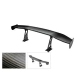 Nrg Carbon Fiber 69" Gt Racing Back/Tail Spoiler/Wing+Adjustable Stand/Blacket DNA MOTORING