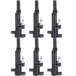 Pack of 6 Ignition Coils for Dodge Dakota Nitro Ram 1500 Mitsubishi ECCPP