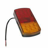 Pair 12 LED Trailer Tail Stop Light LED Lamps Indicator Submersible Boat 12V F1 RACING