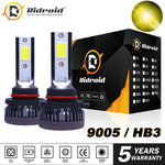 Pair 9005 9145 9140 H10 Led Fog Light 3000K Golden Yellow 22000Lm High Power EB-DRP