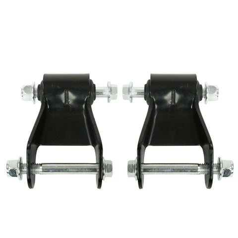 Pair Leaf Spring Rearward Shackle Bracket Set For Chevy Gmc Silverado 1500 BLACKHORSERACING