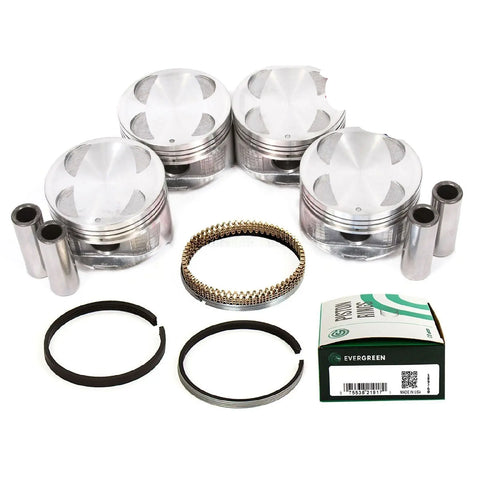 Pistons w/ USA Rings fit 93-97 Geo Prizm Toyota Corolla 1.6L DOHC