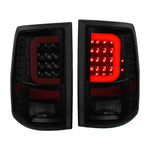 [Red C-Streak 3D Led]2009-2017 Dodge Ram Black Smoked Parking Tail Light DNA MOTORING