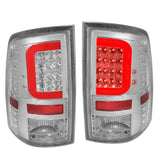 [Red C-Streak 3D Led]2009-2017 Dodge Ram Chrome Housing Parking Tail Light DNA MOTORING