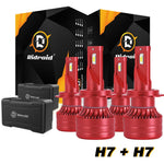 Ridroid H7 H7 Led Headlight Bulbs Conversion Kit Hi-Low Beam Combo 6500K Canbus EB-DRP