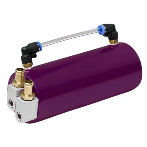 Round Billet Aluminum 750Ml Purple Racing Ngine Oil Catch Tank/Can Reservoir Jdm DNA MOTORING