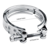 3.0 Inch Stainless Steel V-Band Clamp and Mild Steel Male/Female Interlocking Flanges SPELAB