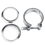 3.0 Inch Stainless Steel V-Band Clamp and Mild Steel Male/Female Interlocking Flanges SPELAB