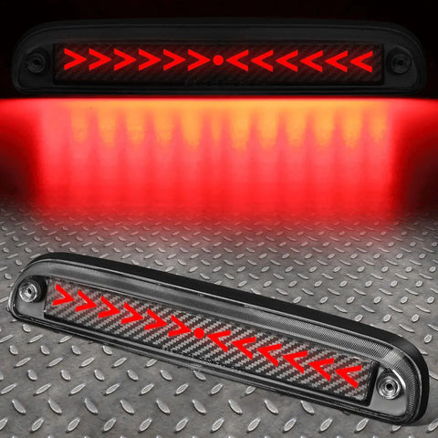 [Sequential Arrow Led]93-16 Ford Super Duty Mazda B Carbon Third Brake Light Speed Daddy