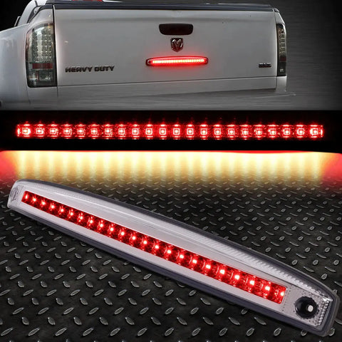 [Sequential Led]03-06 Dodge Ram Truck Tail Gate Third 3Rd Brake Light Clear Speed Daddy