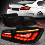 [Sequential Signal Start Up Led Drl] 11-16 Bmw F10 Tail Brake Lights Smoked Speed Daddy