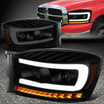 [Sequential Signal]06-09 Ram Led Drl Projector Headlights Black/Smoked/Amber Speed Daddy