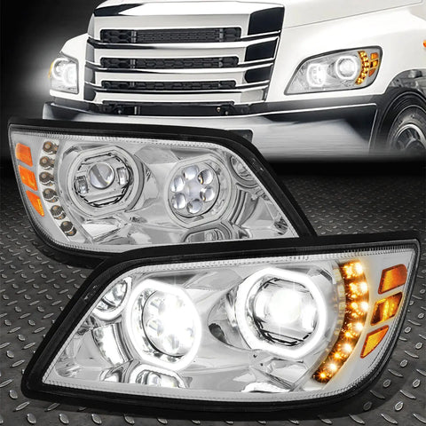 [Sequential Signal]06-17 Hino 165 258 Dual Led Halo Drl Projector Headlights Speed Daddy