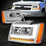 [Sequential Signal]07-14 Tahoe Suburban Led Drl Projector Headlight Lamps Speed Daddy