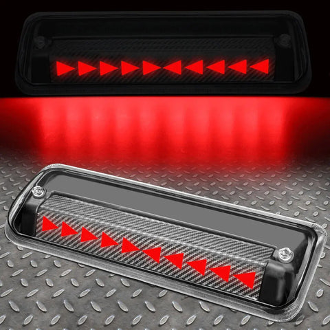 [Sequential Triangle Led]04-10 Ford F-150 Explorer Carbon Third Brake Light Speed Daddy