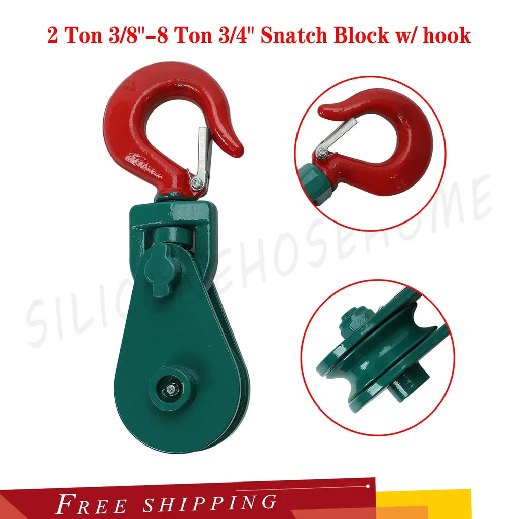 2 Ton 3″ Snatch Block with Chain, 2 ton 3″ with Hook & 3 ton 3″ Hook