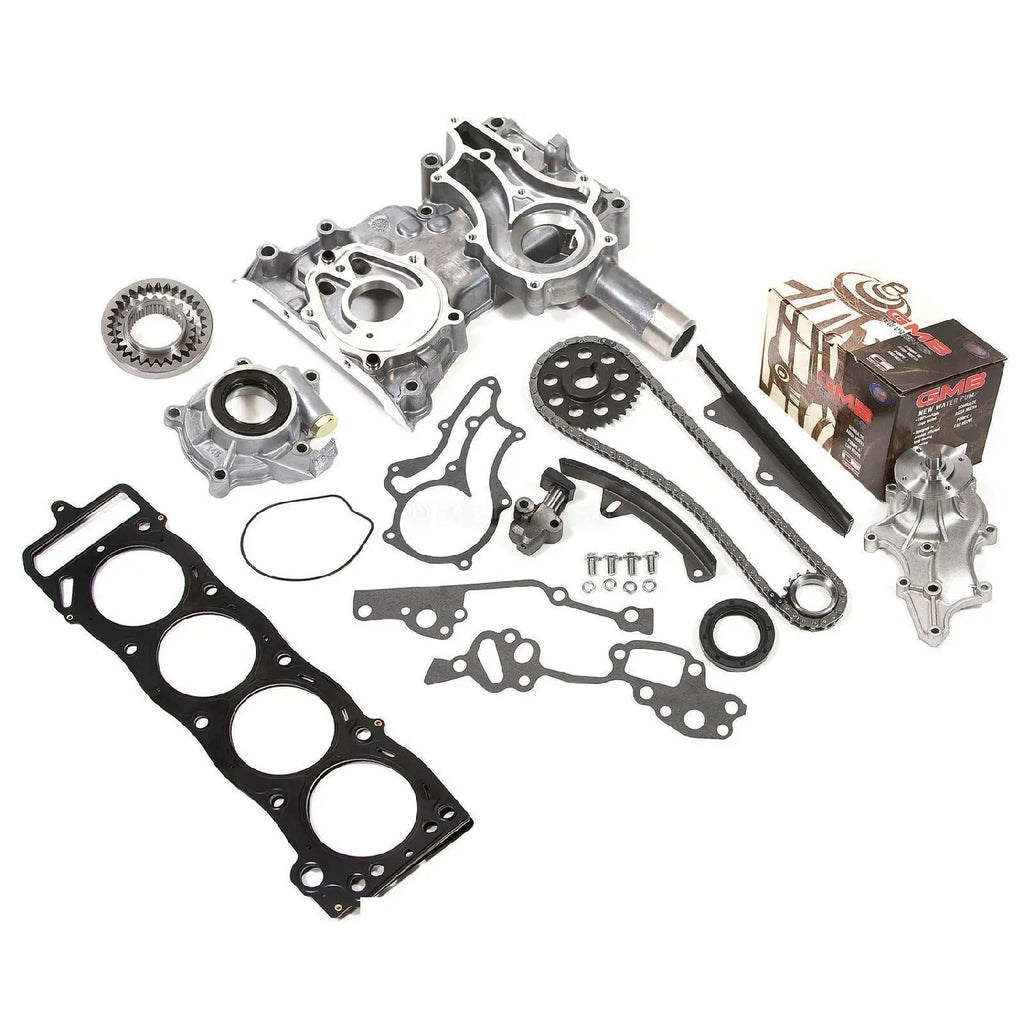 Timing Chain Kit Metal Guides Cover Water Oil Pump Head Gasket Fit Toy Dynamic Performance Tuning