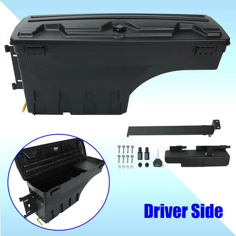 Truck Bed Storage Tool Box 1987-2011 Dodge Ram Dakota Lockable Driver Side EB-DRP