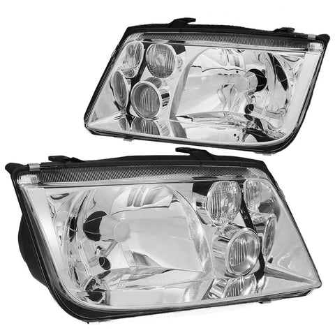 Volkswagen Jetta/Bora 99-05 Mk4 Chrome Housing Headlight Head Light Lamp DNA MOTORING