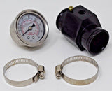 Water Hose Coolant Temperature Sensor Hose Adapter W/ Pressure Gauge 26mm Univer MD Performance