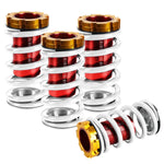 White Adjustable 1-4"Red Scale Suspension Coilover Spring 88-00 Eg Ek Em Dc DNA MOTORING