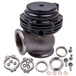 MVS Style 38mm V-Band External Wastegate For Turbocharger Bov BLACK with clamps MAXPEEDINGRODS UK