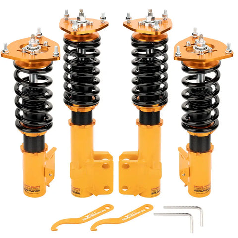 For High Performance 93-01 compatible for Subaru Impreza GC8 24 Ways Adjustable Coilover / Shock Absorber Suspension Kit MAXPEEDINGRODS UK