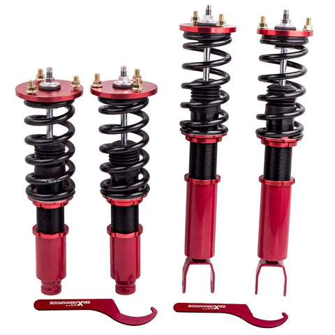 Compatible for Honda Accord 2008-2012 Coilovers Suspension Kit Red MAXPEEDINGRODS UK