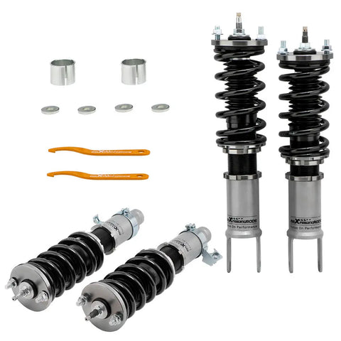 Height And Damper Adjustable Coilover Suspension Kit compatible for Honda Civic CRX Integra 1988-1991 MAXPEEDINGRODS UK