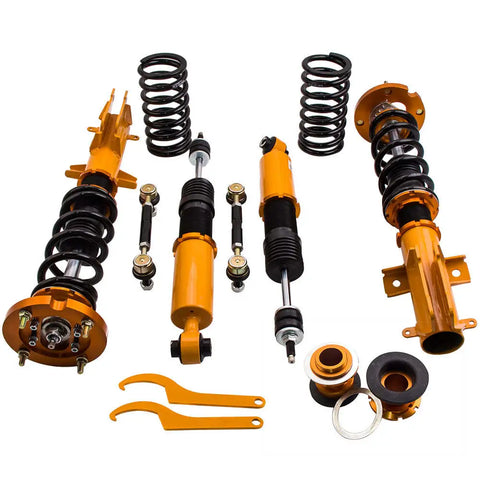 Compatible for Ford Mustang 4th 24 Steps Adjustable Damper 05-14 Coilovers Suspension Kits MAXPEEDINGRODS UK