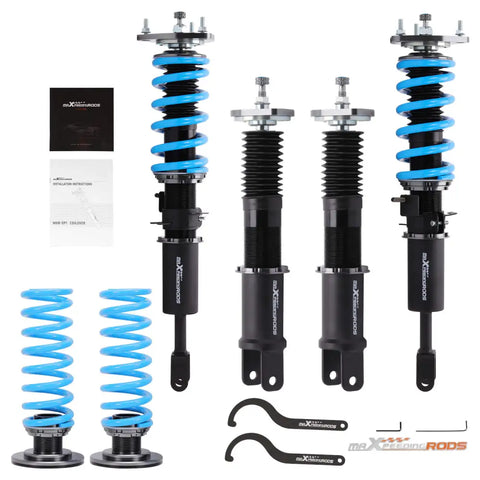 Adjustable Damper T6 Advanced Series Coilovers Suspension compatible for Nissan 350Z Z33 Coupe Roadster 03-08 MAXPEEDINGRODS UK