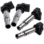 Compatible for Vw Bora Caddy compatible for Golf Jetta Lupo Passat Polo Full Set Of 4 Ignition Coil Packs MAXPEEDINGRODS UK