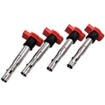 Compatible for Audi r8 4x Ignition Coil Pack Set 2.0tfsi a3/Compatible for Golf 5/Leon 06e905115e Red MAXPEEDINGRODS UK