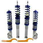 Compatible for Vw Golf MK2 MK3 Jetta Adjustable Suspension Coilovers Front Rear MAXPEEDINGRODS UK