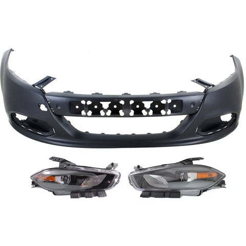 Bumper Cover Kit For 2013-2015 Dodge Dart Front CPW