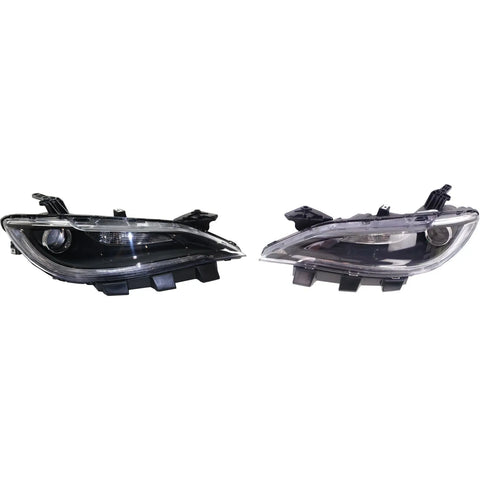 Headlight For 2016-2017 Chrysler 200 Pair LH and RH Chrome CAPA CPW